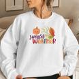 Pumpkin Sweater Weather Fall Women Crewneck Graphic Sweatshirt Gifts for Her