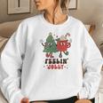 Retro Christmas Feeling Jolly V2 Women Crewneck Graphic Sweatshirt Gifts for Her