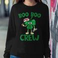 Boo Boo Crew Nurse St Patricks Day Lucky Shamrock Nurse Women Crewneck Graphic Sweatshirt Personalized Gifts