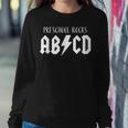 Cute Funny For Preschool Teachers Abcd Rock Preschool Rocks Women Crewneck Graphic Sweatshirt Personalized Gifts
