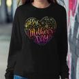 Happy Mothers Day With Tie-Dye Heart Mothers Day Women Crewneck Graphic Sweatshirt Personalized Gifts