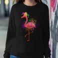 Jester Pink Flamingo Bird Animal Cute Mardi Gras Carnival Women Crewneck Graphic Sweatshirt Personalized Gifts