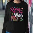 Las Vegas Sisters Trip 2022 Funny Sisters Trip High Heels Women Crewneck Graphic Sweatshirt Personalized Gifts
