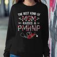 Womens The Best Kind Of Mom Raises A Pmhnp Nurse Mothers Day Floral Women Crewneck Graphic Sweatshirt Personalized Gifts