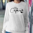 Dibs On The Captain Women Crewneck Graphic Sweatshirt Personalized Gifts
