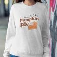 Fall Retro Sweet Like Pumpkin Pie Thanksgiving Quotes Autumn Season Women Crewneck Graphic Sweatshirt Funny Gifts