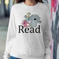 Funny Read Book Club Piggie Elephant Pigeons Teacher Women Crewneck Graphic Sweatshirt Personalized Gifts