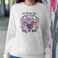 Halloween Witch Vibes My Crystal Say You_Re Full Of Shit Women Crewneck Graphic Sweatshirt Funny Gifts