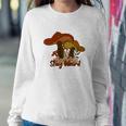 Mushroooms Stay Weird Fall Autumn Women Crewneck Graphic Sweatshirt Funny Gifts