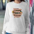 Retro Fall Autumn Leaves And Pumpkins Please Autumn Women Crewneck Graphic Sweatshirt Personalized Gifts