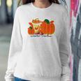 Sweater Weather Pumpkin Pie Fall Season Women Crewneck Graphic Sweatshirt Funny Gifts