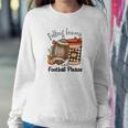 Vintage Autumn Falling Leaves And Football Please Women Crewneck Graphic Sweatshirt Funny Gifts