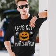 Lets Get Hallo-Ripped Lazy Halloween Costume Gym Workout Men Graphic Long Sleeve T-shirt