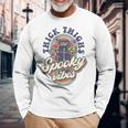 Thick Thighs And Spooky Vibes Retro Spooky Halloween Men Graphic Long Sleeve T-shirt