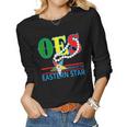 Oes Star Necklace Order Of The Eastern Star Mothers Day Women Graphic Long Sleeve T-shirt Oes Star Necklace Order Of The Eastern Star Mothers Day Women Graphic Long Sleeve T-shirt