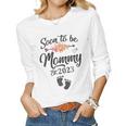 Womens Soon To Be Mommy 2023 Mothers Day First Time Mom Pregnancy Women Graphic Long Sleeve T-shirt