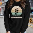 Gardening Plant Mommy Plant Tree Design Women Graphic Long Sleeve T-shirt Gifts for Her
