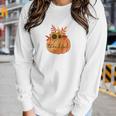 Thankful Pumpkin Gift Fall Season Women Graphic Long Sleeve T-shirt