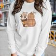 Autumn I Love Fall Thanksgiving Women Graphic Long Sleeve T-shirt Gifts for Her