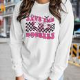 Groovy Save The Boo Bees Funny Breast Cancer Halloween Retro V2 Women Graphic Long Sleeve T-shirt Gifts for Her