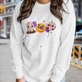 Kids Im Just Here For The Candy Halloween Cute Lollipop Sweets Women Graphic Long Sleeve T-shirt Gifts for Her
