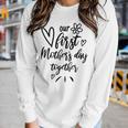 Our First Mothers Day Happy New Mom Mothers Day Rainbow Women Graphic Long Sleeve T-shirt Gifts for Her