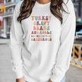 Retro Thanks Givingturkey Gravy Beans Women Graphic Long Sleeve T-shirt Gifts for Her