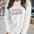 Take Care Of Yourself Positive Quotes Retro Flower V2 Women Graphic Long Sleeve T-shirt Gifts for Her