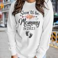 Womens Soon To Be Mommy 2023 Mothers Day First Time Mom Pregnancy Women Graphic Long Sleeve T-shirt Gifts for Her