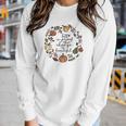 Wreath Fall Is Proof That Change Is Beautiful Women Graphic Long Sleeve T-shirt Gifts for Her