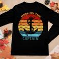 Captain Wife Dibs On The Captain Funny Dibs On The Captain Women Graphic Long Sleeve T-shirt Personalized Gifts
