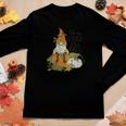 Fall Gnomes Oh My Gourd I Love Fall Women Graphic Long Sleeve T-shirt Personalized Gifts