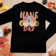 Have A Good Day Be Positive Retro Vintage Women Graphic Long Sleeve T-shirt Funny Gifts