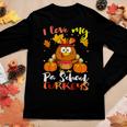 I Love My Pa School Turkeys Funny Thanksgiving Teacher Gifts Women Graphic Long Sleeve T-shirt Personalized Gifts