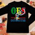 Oes Star Necklace Order Of The Eastern Star Mothers Day Women Graphic Long Sleeve T-shirt Personalized Gifts Oes Star Necklace Order Of The Eastern Star Mothers Day Women Graphic Long Sleeve T-shirt Personalized Gifts
