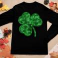 Womens St Patricks Day Shamrock Lucky Green Women Graphic Long Sleeve T-shirt Personalized Gifts