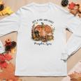 Cozy Autumn Fall Just A Girl Who Loves Pumpkin Spice Women Graphic Long Sleeve T-shirt Funny Gifts
