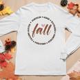Fall Circle Pumpkin Leaves Hayrides Sweaters Women Graphic Long Sleeve T-shirt Funny Gifts