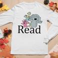 Funny Read Book Club Piggie Elephant Pigeons Teacher Women Graphic Long Sleeve T-shirt Personalized Gifts