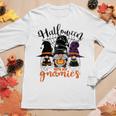 Gnomes Halloween With My Gnomies Witch Garden Gnome Women Graphic Long Sleeve T-shirt Personalized Gifts Gnomes Halloween With My Gnomies Witch Garden Gnome Women Graphic Long Sleeve T-shirt Personalized Gifts