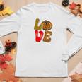 Love Fall Love Pumpkin Women Graphic Long Sleeve T-shirt Funny Gifts