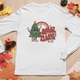 Retro Christmas Merry Christmas And Happy Always Vintage Christmas Tree Women Graphic Long Sleeve T-shirt Funny Gifts