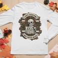 Skeleton And Plants I Hate Everyone But Coffee Helps Women Graphic Long Sleeve T-shirt Funny Gifts