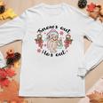 Snows Out Hos Out Santa Christmas Funny Xmas Gifts Women Graphic Long Sleeve T-shirt Funny Gifts