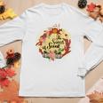 The Sweet Scent Of Fall Pumpkin Wreath Women Graphic Long Sleeve T-shirt Funny Gifts