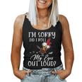 Im Sorry Did I Roll My Eyes Out Loud Chicken Sarcastic Women Tank Top Basic Casual Daily Weekend Graphic Im Sorry Did I Roll My Eyes Out Loud Chicken Sarcastic Women Tank Top Basic Casual Daily Weekend Graphic