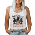 Gnomes Halloween With My Gnomies Witch Garden Gnome Women Tank Top Basic Casual Daily Weekend Graphic