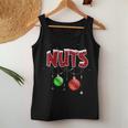 Chest Nuts Funny Matching Chestnuts Christmas Couples Nuts Women Tank Top Basic Casual Daily Weekend Graphic Personalized Gifts