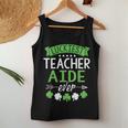 Shamrock One Lucky Teacher Aide St Patricks Day School Women Tank Top Basic Casual Daily Weekend Graphic Personalized Gifts