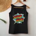 Super Mom Comic Book Superhero Mothers Day Women Tank Top Basic Casual Daily Weekend Graphic Personalized Gifts